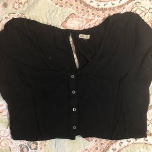 Black Hollister crop top